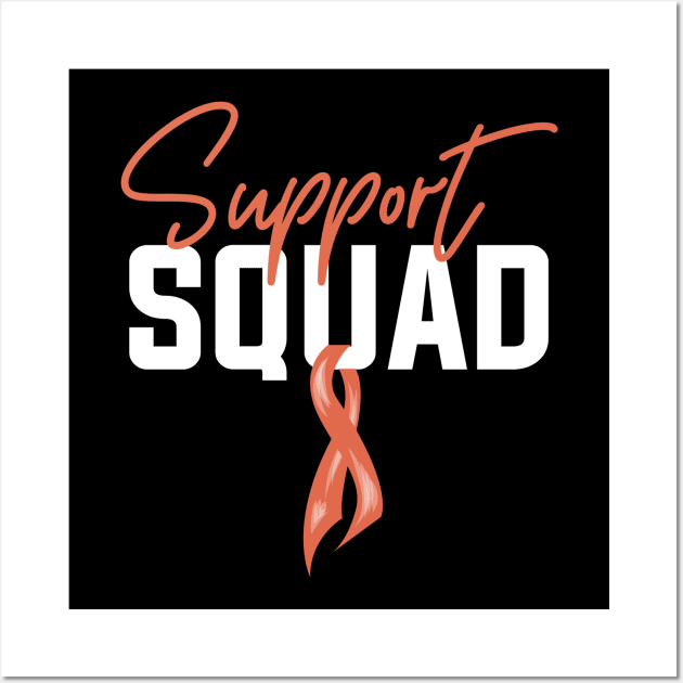 Endometrial Cancer Support Squad Wall Art by TheBestHumorApparel